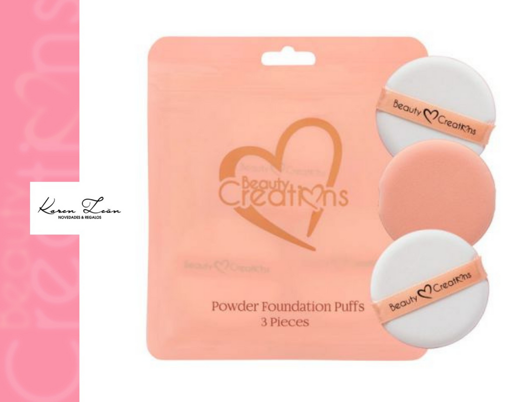 POWDER FOUNDATION PUFFS 3 PZS